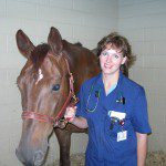 Dr. Kim and her equine patient