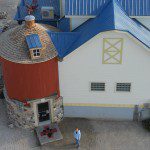 Aerial of entrance with Dr. Everson