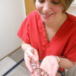 Dr. Kim and baby corn snake, 2012
