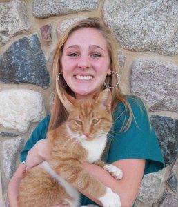 Audrey with Karate Kitten